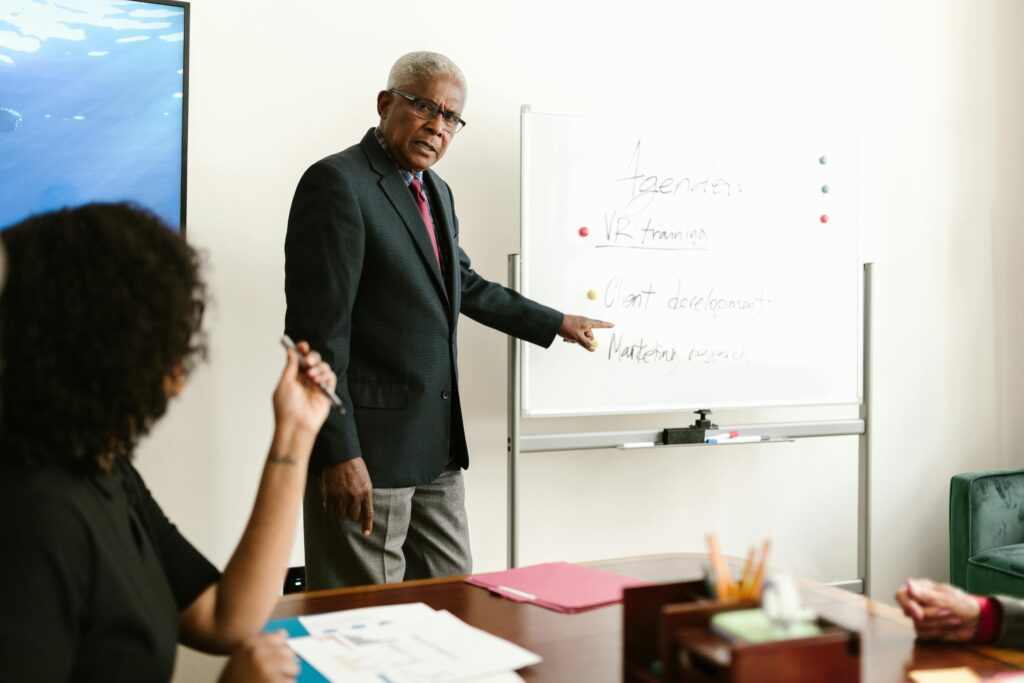 Boardroom Whiteboard Training Session